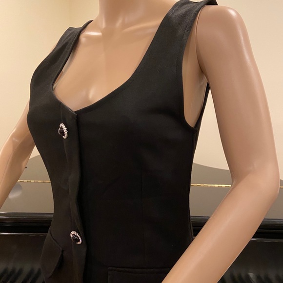 NWT Zara black dress w/jewel buttons - Picture 16 of 16